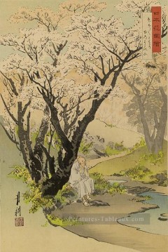  1892 art - Nihon Hana ZUE 1892 Ogata Gekko ukiyo e